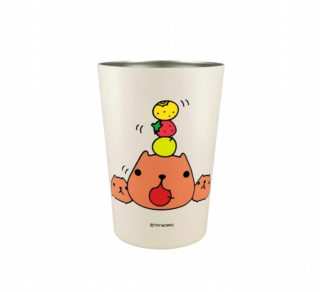 Toa Metals tumbler M (Toa) Capybara-san 2-way vacuum-sealed [Fruit] 202-035