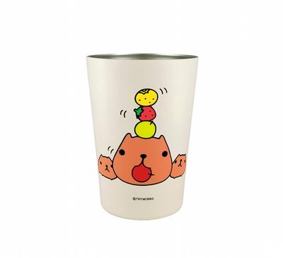 Toa Metals (Toa) Capybara-san 2-Way Vacuum-Sealed Tumbler, Medium [Fruit], 202-035