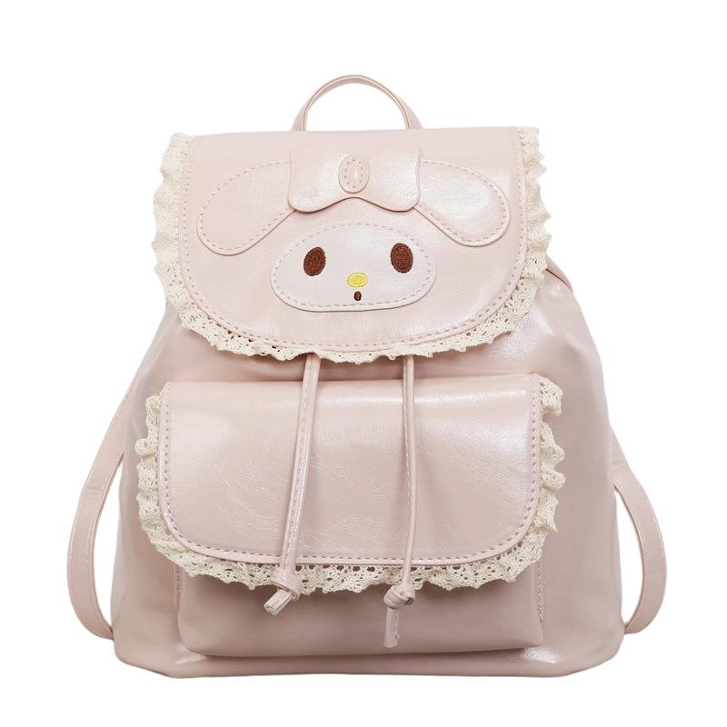 Schoolbag Korean small fresh lace backpack bag women's 1011 new foreign style niche high sense travel commuting small schoolbag