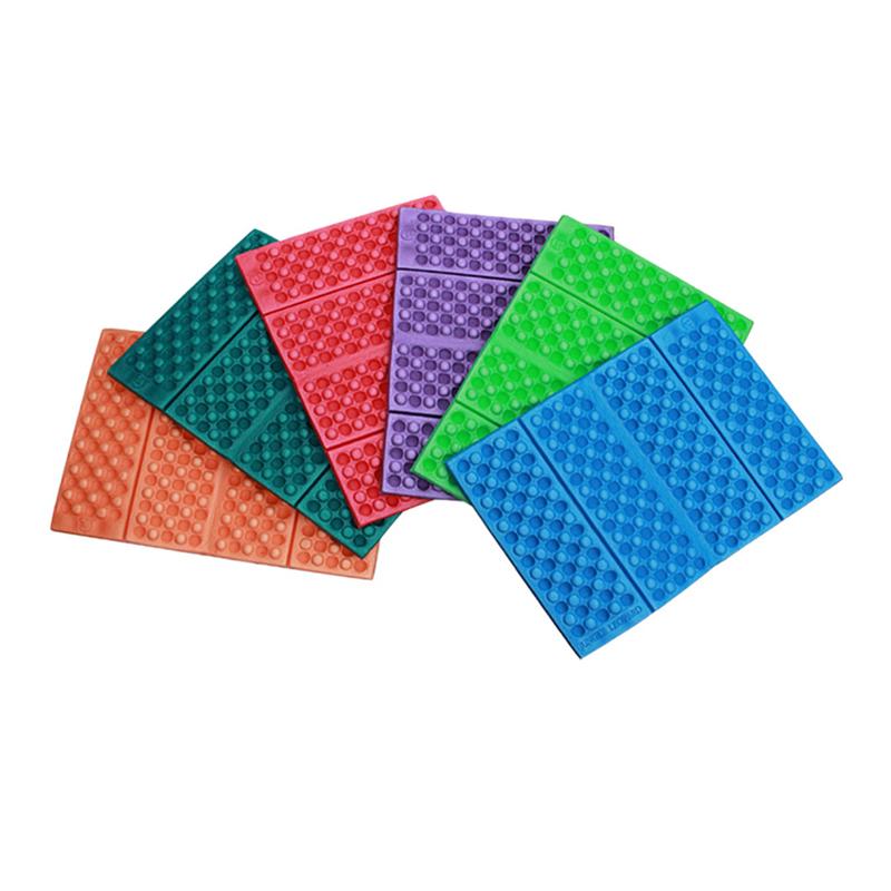 4-Zone Camping Folding Mat Foam Pad Moisture-proof Elasticity Cushion Travel Hiking Picnic Anti-dirty Seat Outdoor Use Tool