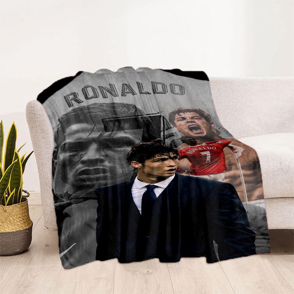Ronaldo Legacy Continues Blanket Durable Comfort Suitable for Sofa Seaside Picnics All-Season Use Modern Style