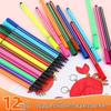 12-Color Soft Tip Water-Based Doodling Pens for Kids – Baby Drawing Colored Pencils In Stock