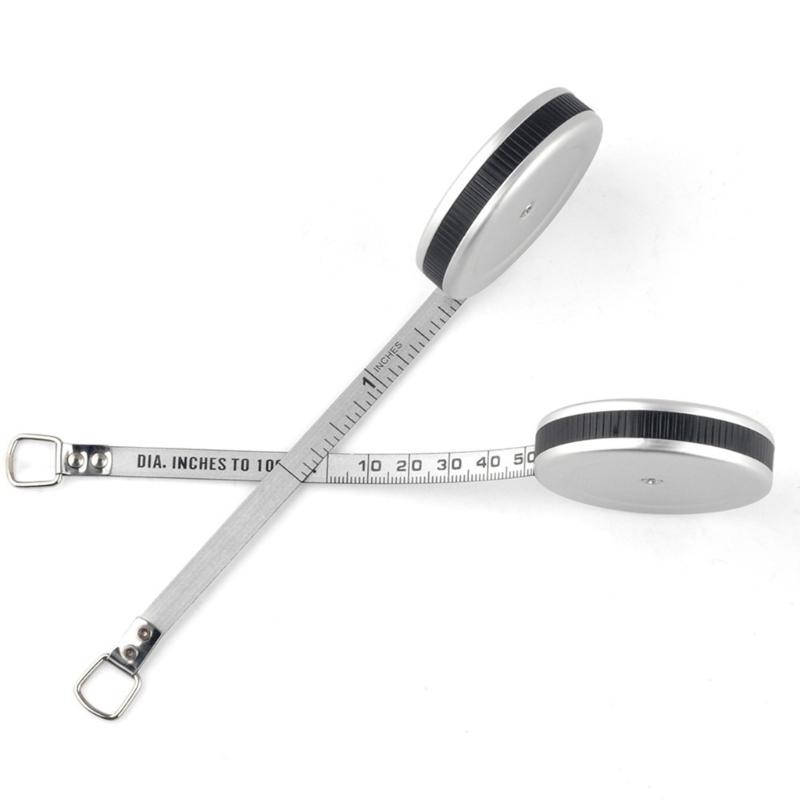 Stainless Mini Retractable Tape Measure With Double Side Scale For Accurate Measurements Up To 2 Meter Portable Design