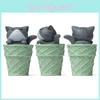 Cute Cartoon Matcha Ice Cream Cone Cat Mini Model Decoration For Decor Landscape