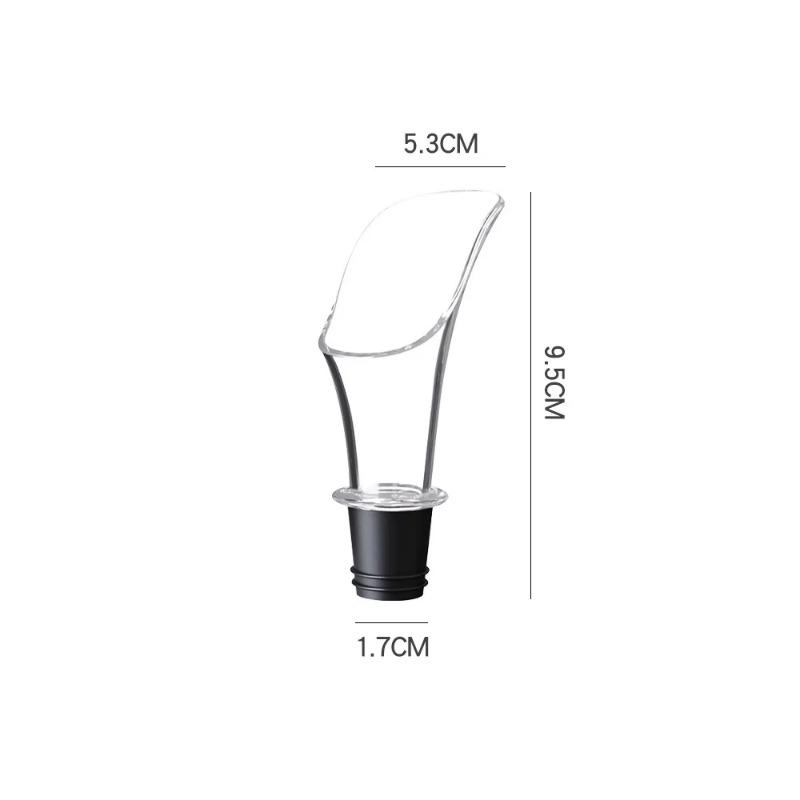 Acrylic Wine Pourer Decanter Wine Portable Wine Aerator Pourer  Wine Fast Aerating for Maximum Oxygen Wineware Accessories