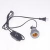 1 Piece E27 Light Socket Screw Plug Adapter Converter Animal Heating Lamp Holder With 1.8M Switch Wire For Industrial Heating
