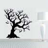 Halloween Creative Bat Big Tree Wall Sticker Background Decorative Stickers