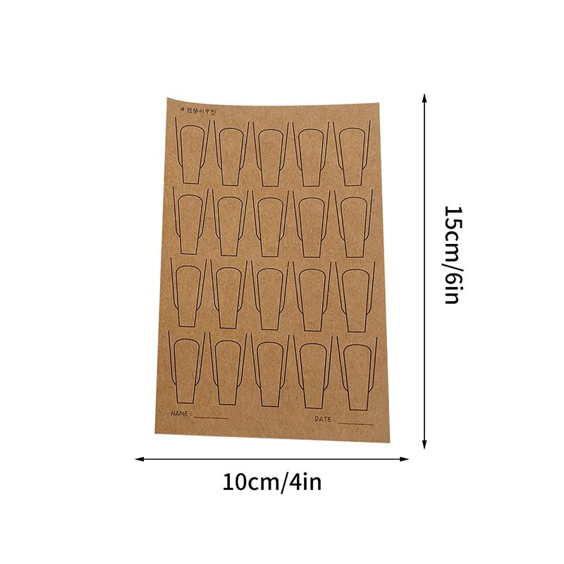 Nail Art Lines Practice Paper Drawing Template Painting Learning book Εργαλεία μανικιούρ Uv Gel Polish Οδηγός Αξεσουάρ νυχιών