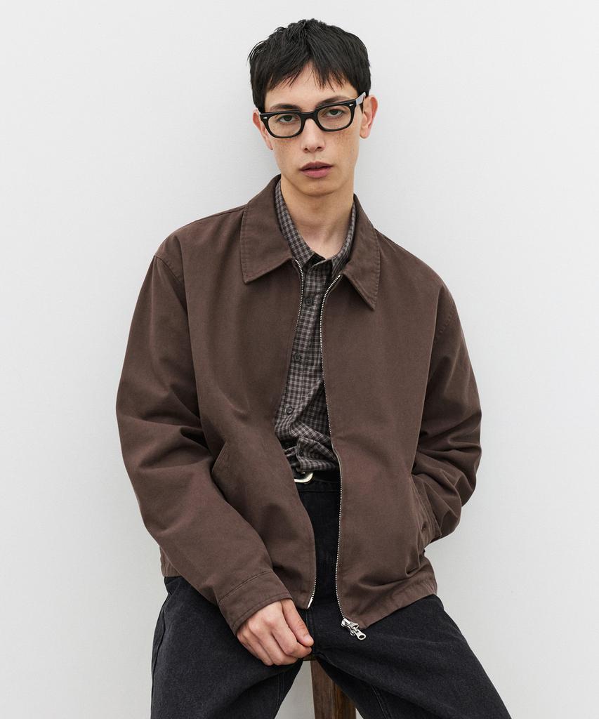 SUARE City Walk Crop Jacket Brown