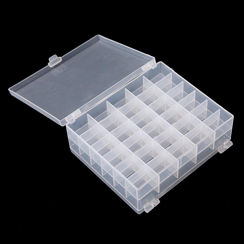 60-Compartment Transparent Bobbin Storage Box for Home Sewing Machines