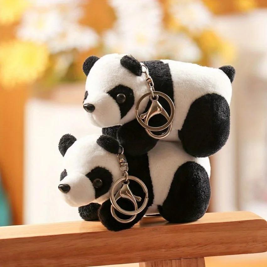 1 Pcs Cartoon Cute Panda Gift Backpack Keychain  Men's Ladies Bag Pendant Suitable for Family and Friends As a Birthday Gift