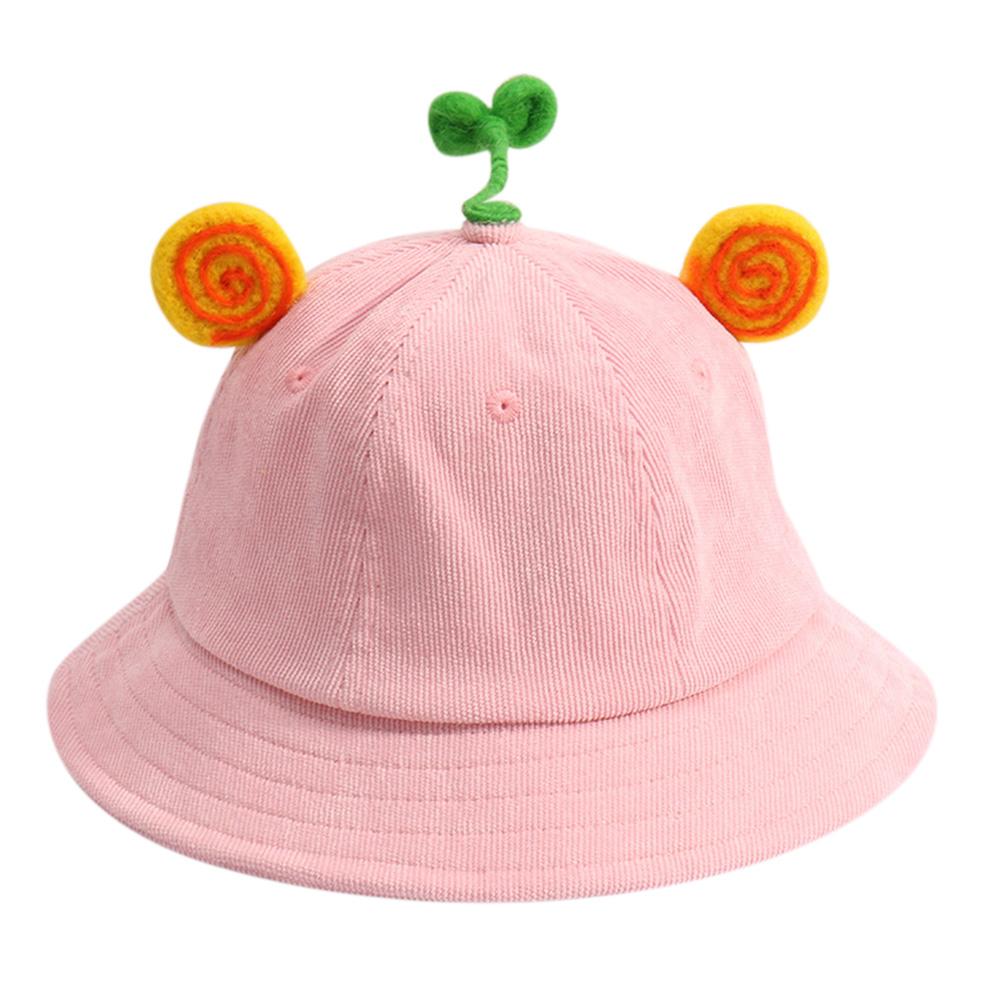 Autumn Winter Boys Girls Corduroy Hat Solid Color Cartoon Animal Design Hat