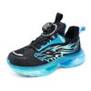 Rotary Buckle Boys New Boys Mesh Shoes Students Spring and Autumn Middle School Children Sports Shoes 2025 Running Shoes Children