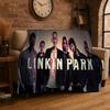 Retro L-Linkin Park Rocková Kapela Flanelová Deku Měkká Teplá Přehozová Deku pro Ložnici Obývací Pokoj Postel Cestování Kempování Piknik Dárek