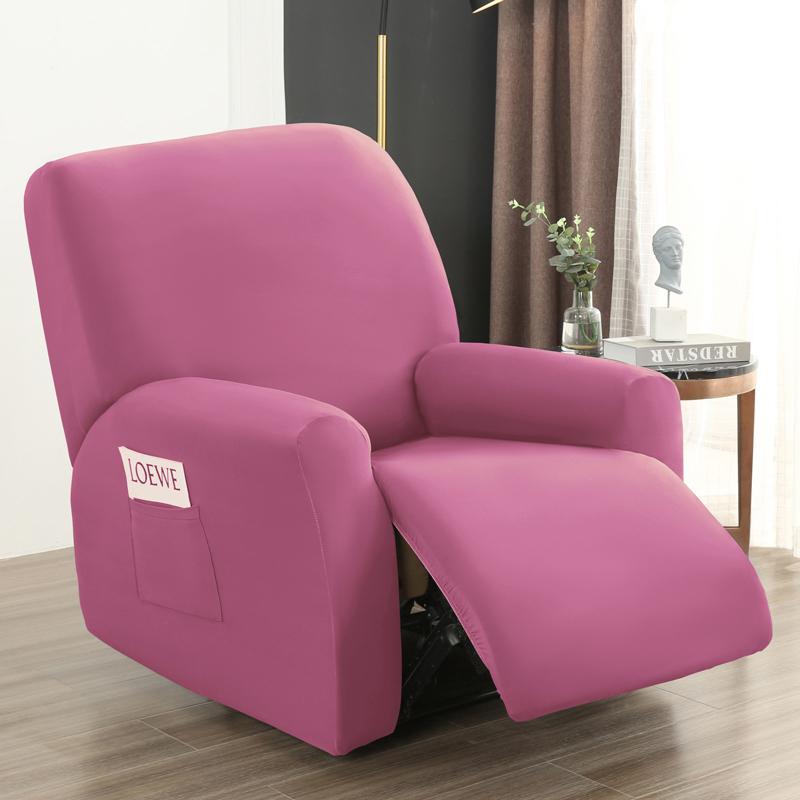 4 Stück wasserdichter Liegesofabezug für Wohnzimmer, elastischer Liegestuhlbezug, Schutz für Lazy Boy Relax-Sesselbezug