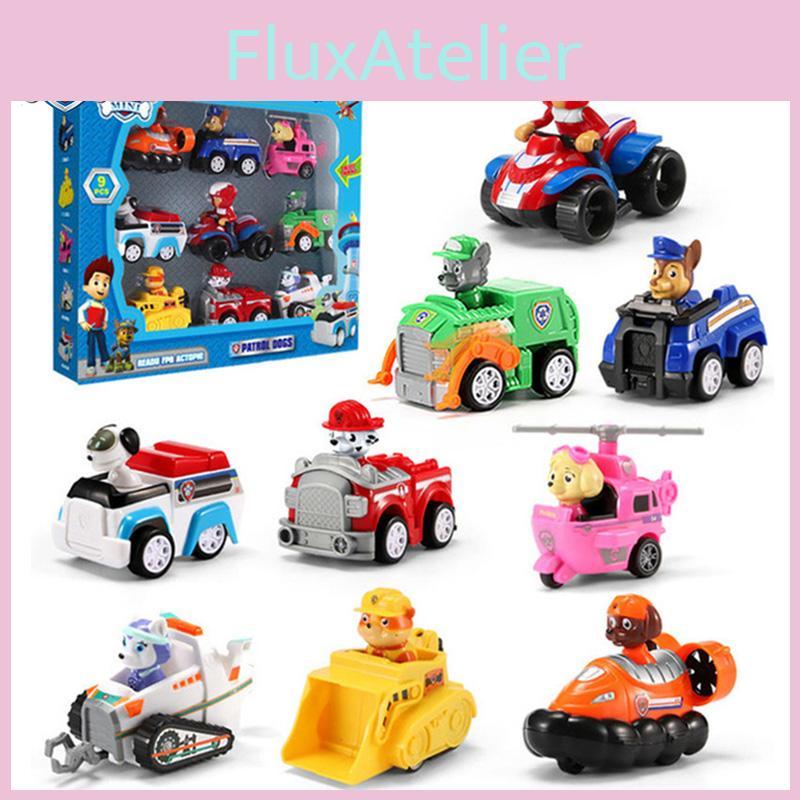 Toys Patrol Paw Pull Back Cars Vehicle Set Kids Birthday Xmas Collections Gifts