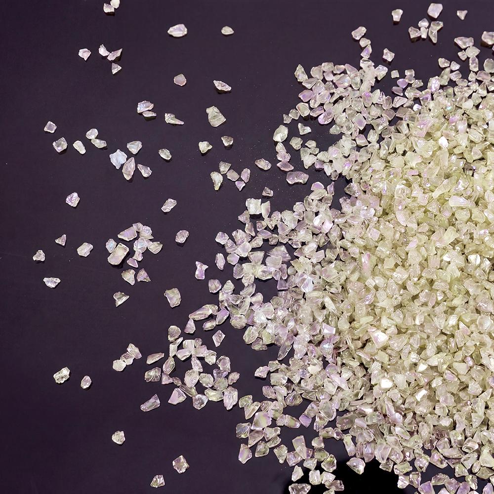 Glass Crushed Stone AB Iridescence