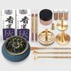 Messing Weihrauchbrenner Tragbar DIY Zen Weihrauchbrenner Siegel Weihrauch Keramik Set Hand Duftpulver Herstellung Weihrauchbrenner