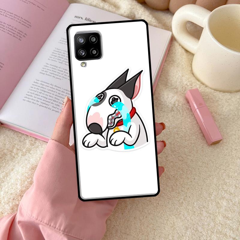 Bull Terrier Dog Puppies Funny Phone Case For Samsung Galaxy A54 A34 A14 A13 A53 A33 A73 A51 A71 A12 A22 A32 A52 A72 A52S