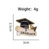 Graduation Cap Brooch and Pendant for Student Apparel and Bags