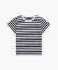 Agnes Striped J008 TS 2653J008 Size 2 B. T-shirt Women's (M) Black/White