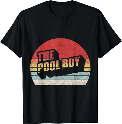 Magliette Divertenti Vintage Retrò The Pool Boy Regalo T-Shirt Unisex