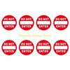 F26C 8 Piece Do Not Enter Sign Sticker Quick Installation No Entry Decal Warning Label with Adhesive Backing for Door Window