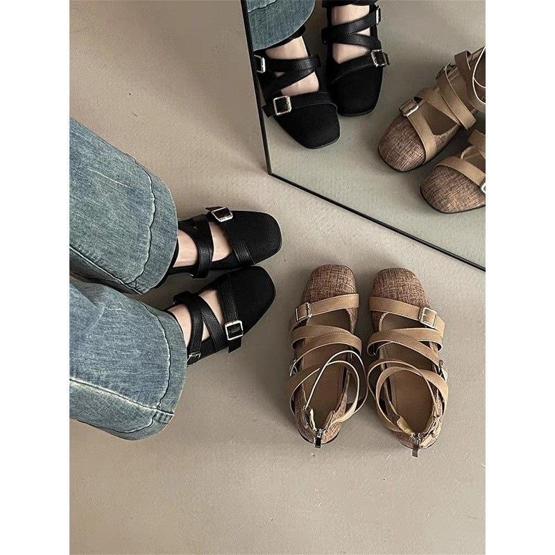 Inner height increase French Mary Jane shoes 2025 new beautiful skirt temperament ballet single shoes evening shoes