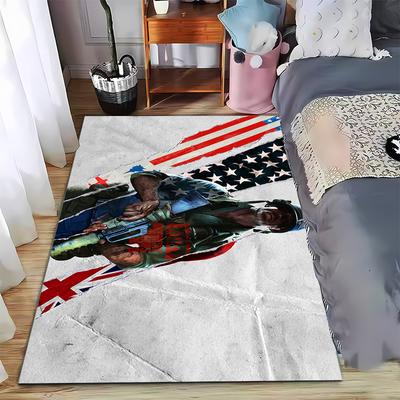 CS:GO Game Soldier Printed Carpet Can Be Used As a Non-slip Game Mat for Living Room and Bedroom Sofas