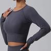 TK Seamless Solid Color Sports Set: Long Sleeve & Pants for Autumn/Winter Yoga & Fitness