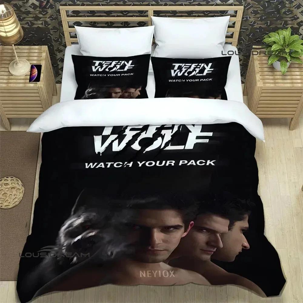 

Teen Wolf Printed Bedding Sets exquisite bed supplies set duvet cover bed comforter set bedding set luxury birthday gift EU Single 135x200cm