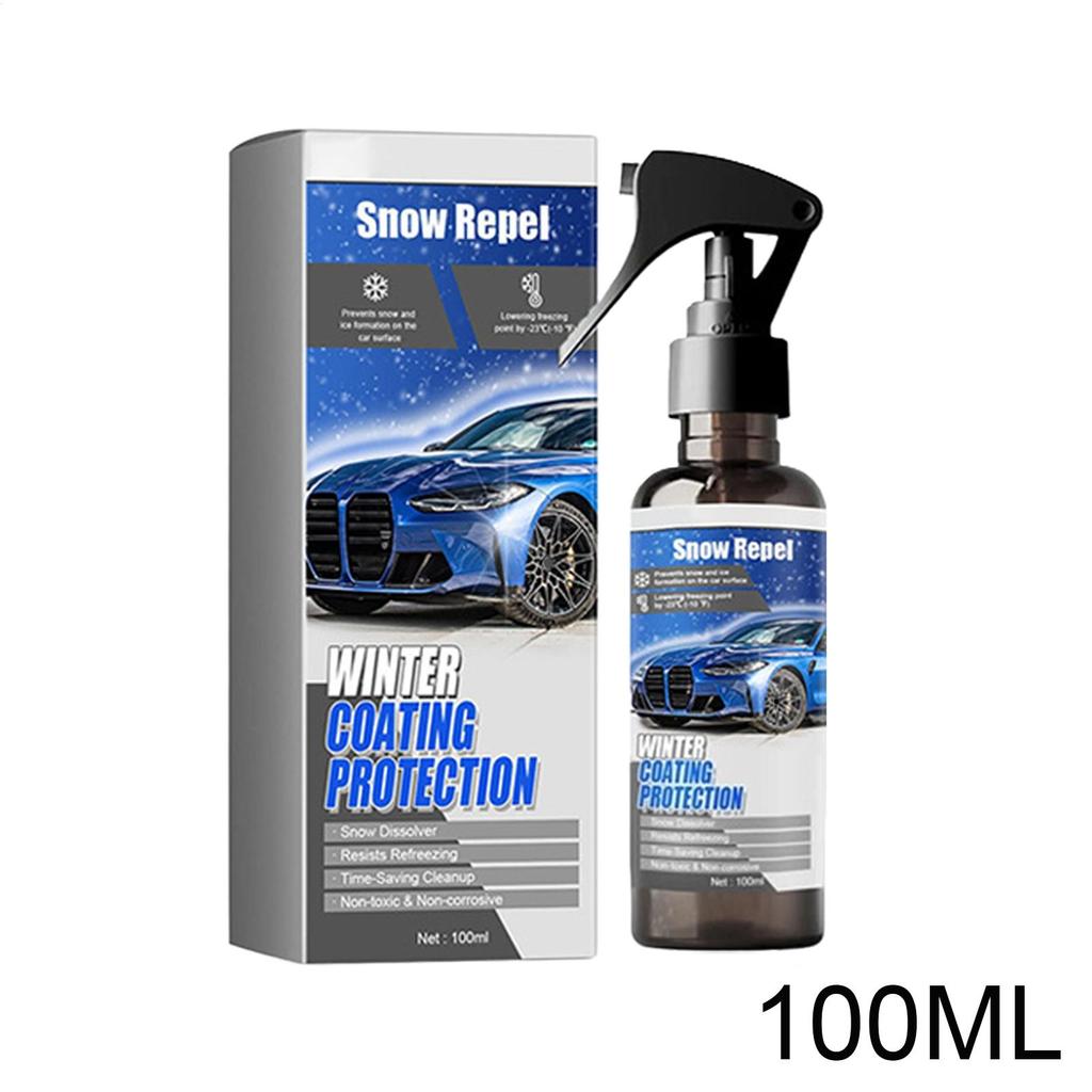 Car Ice Melter Spray 100ml Fast Melting Transparent Liquid Car Ice Melt Spray Quick Thaw For Trucks SUVs Vehicle Winter Driving