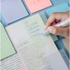 Clear Transparent Sticky Notes - Removable Adhesive Memo Sheets for Notebook & Planner