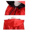 JUTOSU Halloween Cape, Dracula Style, for Kids and Adults, Makeup Costume Prop, Devil, Vampire, Wizard, Red and Black Reversible, Unisex Cape Robe,
