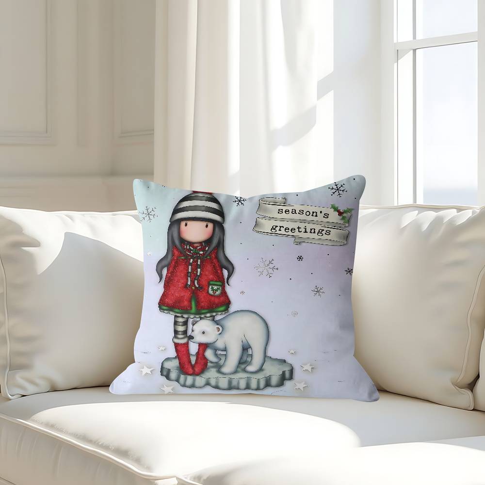 Niedliche G-Gorjusses S-Santoro Ahornblatt-Design Kissenbezug Fröhliche Herbsternte Deko Feiertagsdeko Kissenbezug