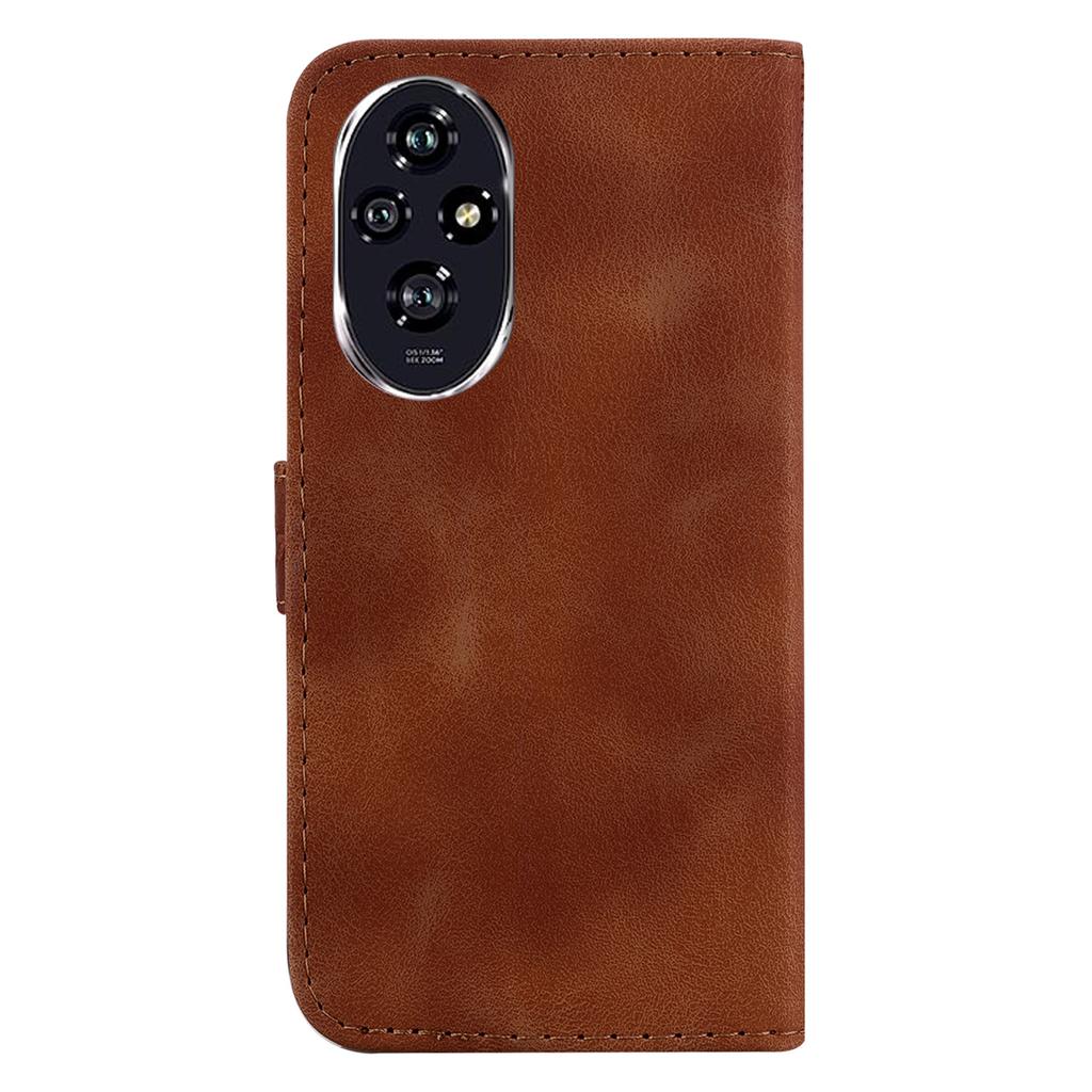 For Honor 200 5G Stand Case Pattern Imprint Leather Wallet Phone Cover with Strap