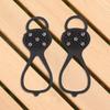 5/8 Teeth Ice Gripper Spike Shoes Winter Outdoor Anti-Slip Hiking Mountain Climbing Ice Snow Crampons Anti-slip Shoe Covers Grip