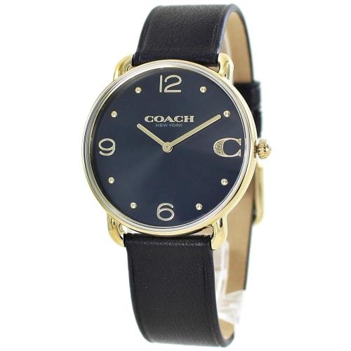 

Coach Women s Elliott Unisex Leather Watch with Leather Strap 14504245