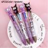 Cute Cartoon Kulumu 6-color Ballpoint Pen Set For Students Assorted Colors Non-imported