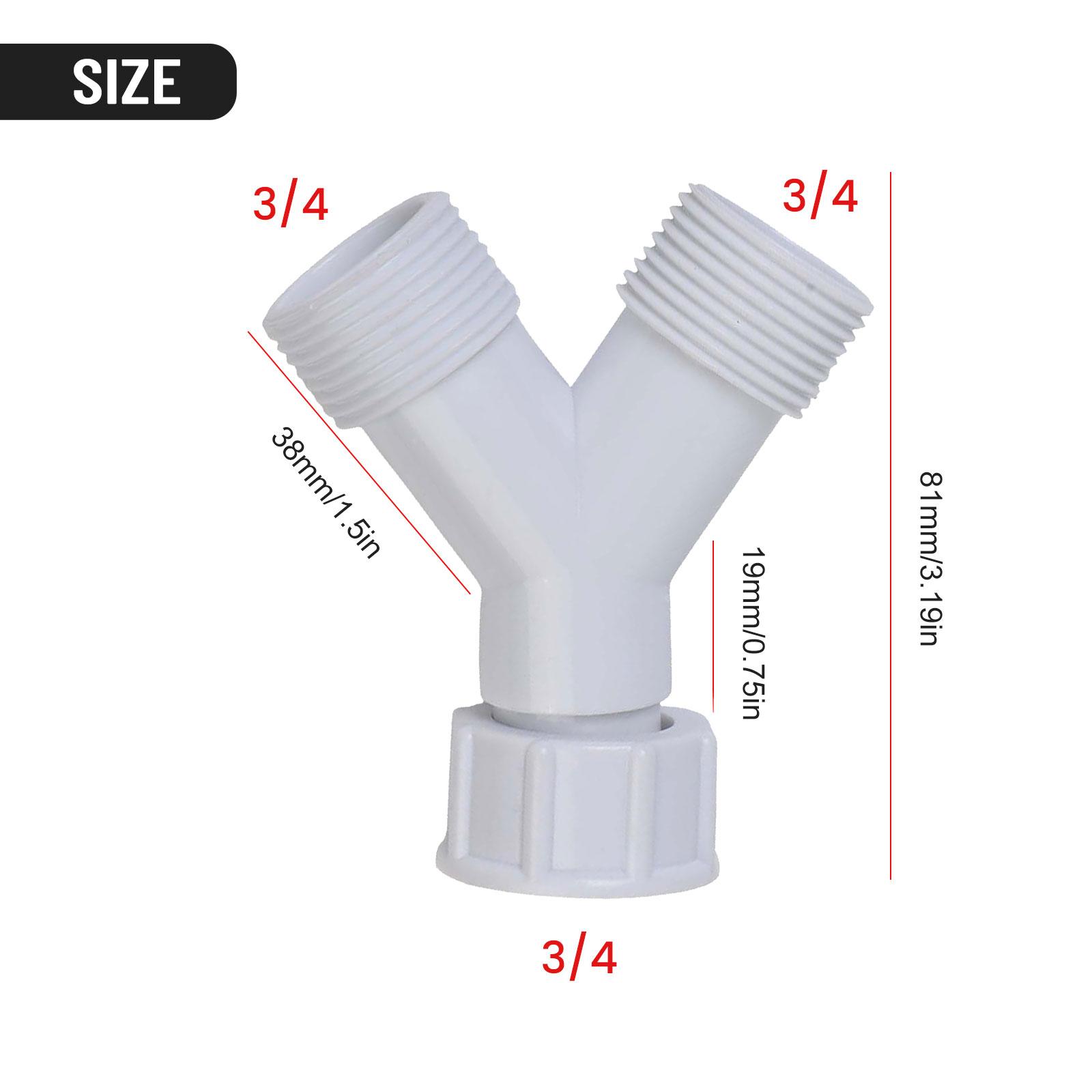 

Y Splitter Joiner Dual Inlet Y Tee Connector Adapter For Washing Machines Maximize Water Connection Flexibility China Mainland