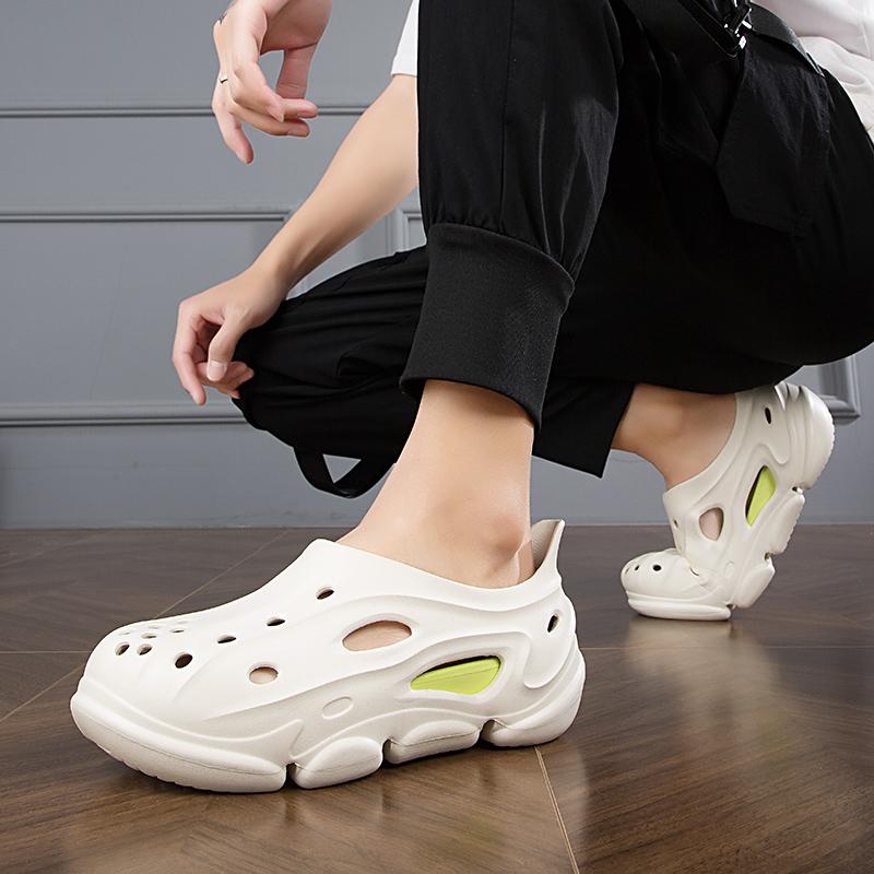 Size36~45 Summer Women Men Slippers Platform Outdoor Clogs Shoe Beach Sandals Male Soft EVA Indoor Home Slides Lovers Flip Flops