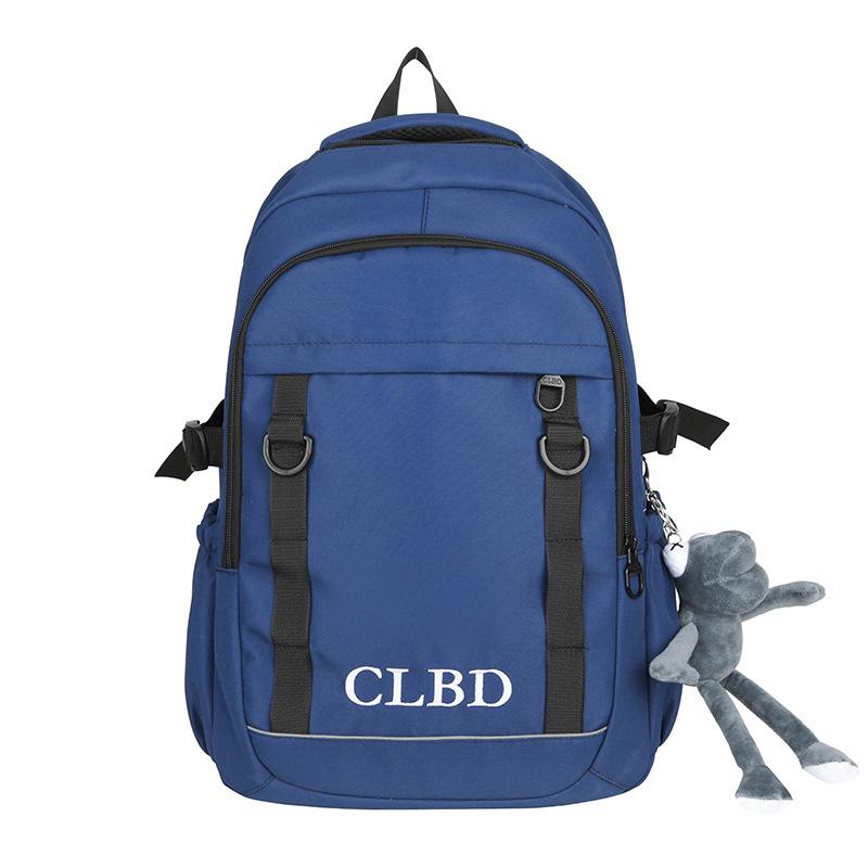 

TS JYL laptop bag,New Korean Versatile Student Backpack Large Junior Senior Leisure Laptop single package синий