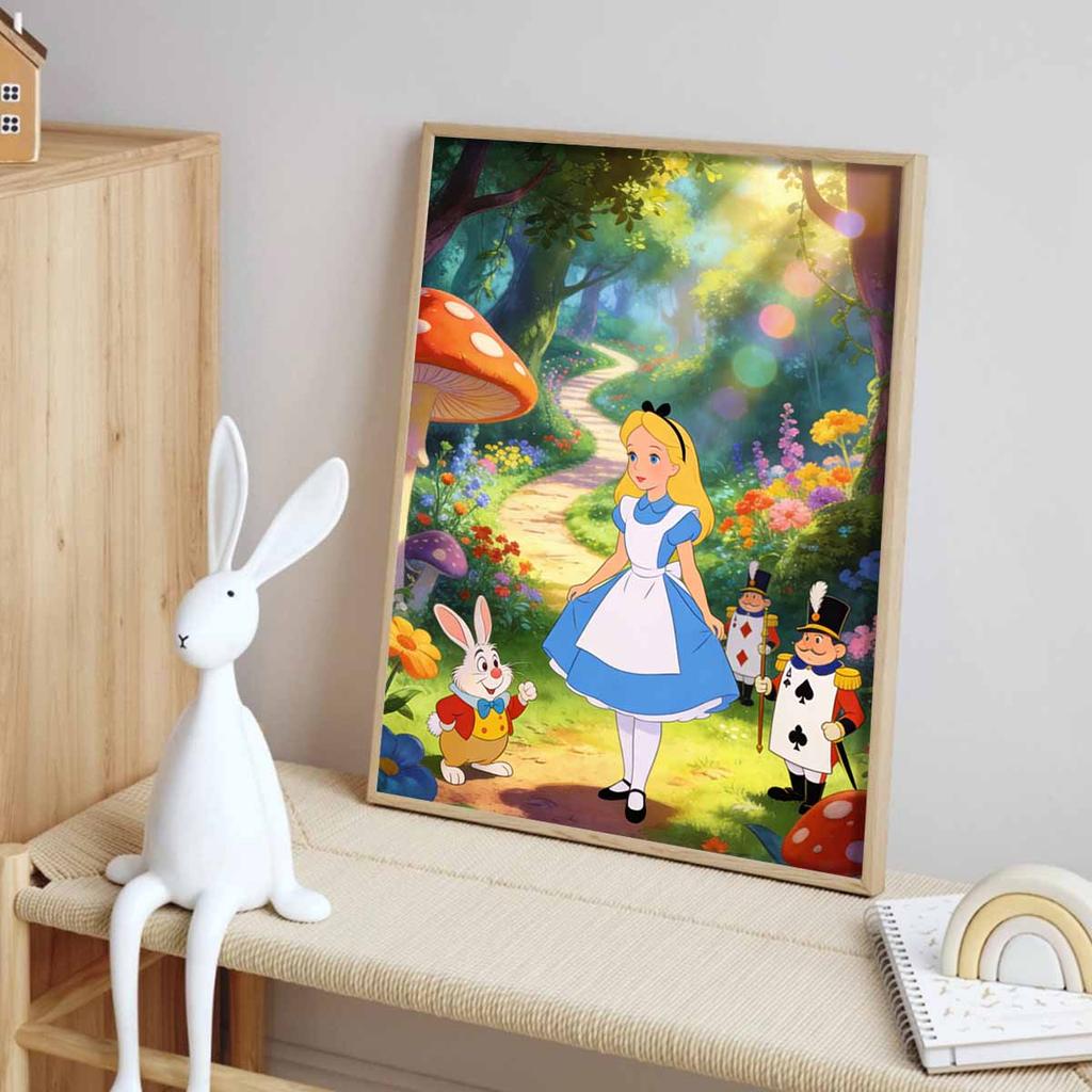Disney Alice in Wonderland diamond painting handmade diy mosaic art painting kit home decoration