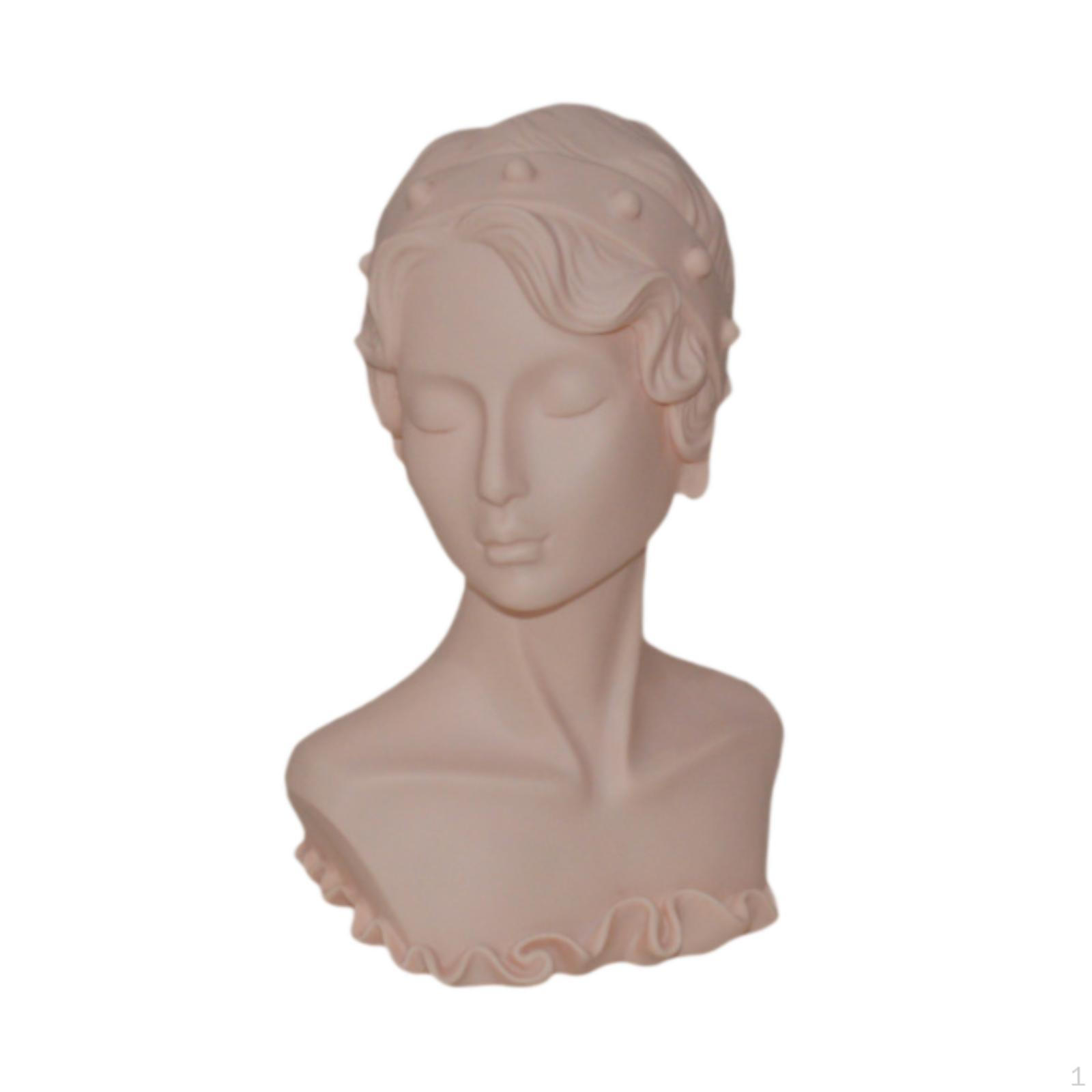 

Манекен-подставка для серег для презентации ювелирных изделий, женская голова Skin Color