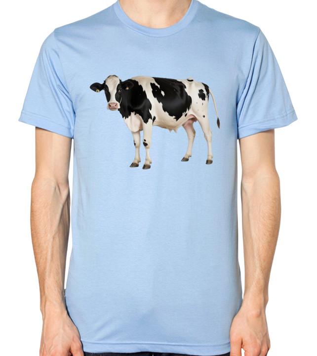 Cow T-Shirt Men Women Unisex Top S разноцветный