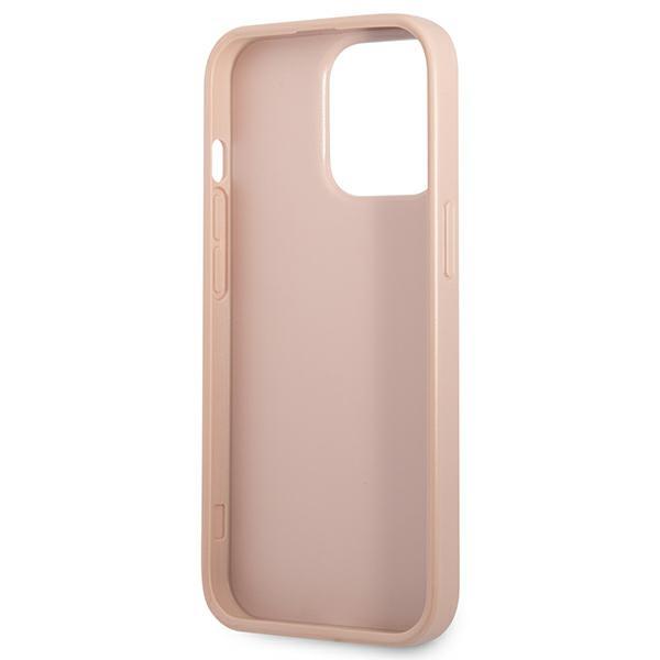 Guess Guhcp13Lpsatpp Iphone 13 Pro / 13 6,1 Różowy/Pink Hardcase Saffianotriangle Logo Cardslot
