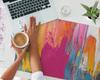 Non-slip Desk Mat with Abstract Chaos Print 120X60 Cm