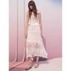 DIMANAF 2026 Neuer Rock Damen Strick Spitze Lang Spitze Durchbrochen Sexy Durchbrochen Sommer Stil Locker Basic