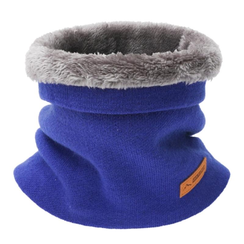 Inner Plush Neck Warmer Winter Neck Windproof Scarf for Woman Face Cover Scarf