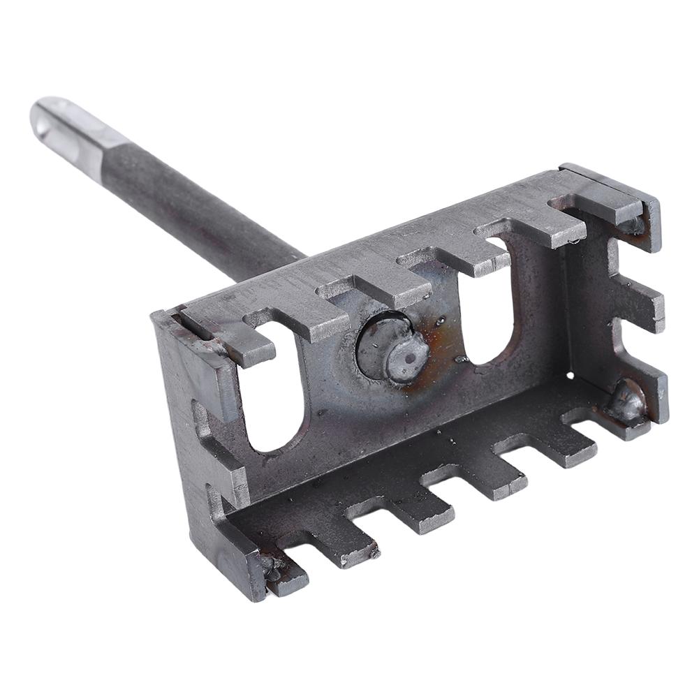 86-Type Rectangle Slot Cutout Saw Wear Resist Electrical Box Hole Punch Tool Reusable Square Hole Punch for Rotary Hammer Brick